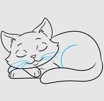 Draw A Sleeping Cat