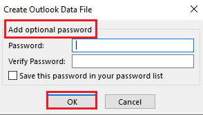 add optional password