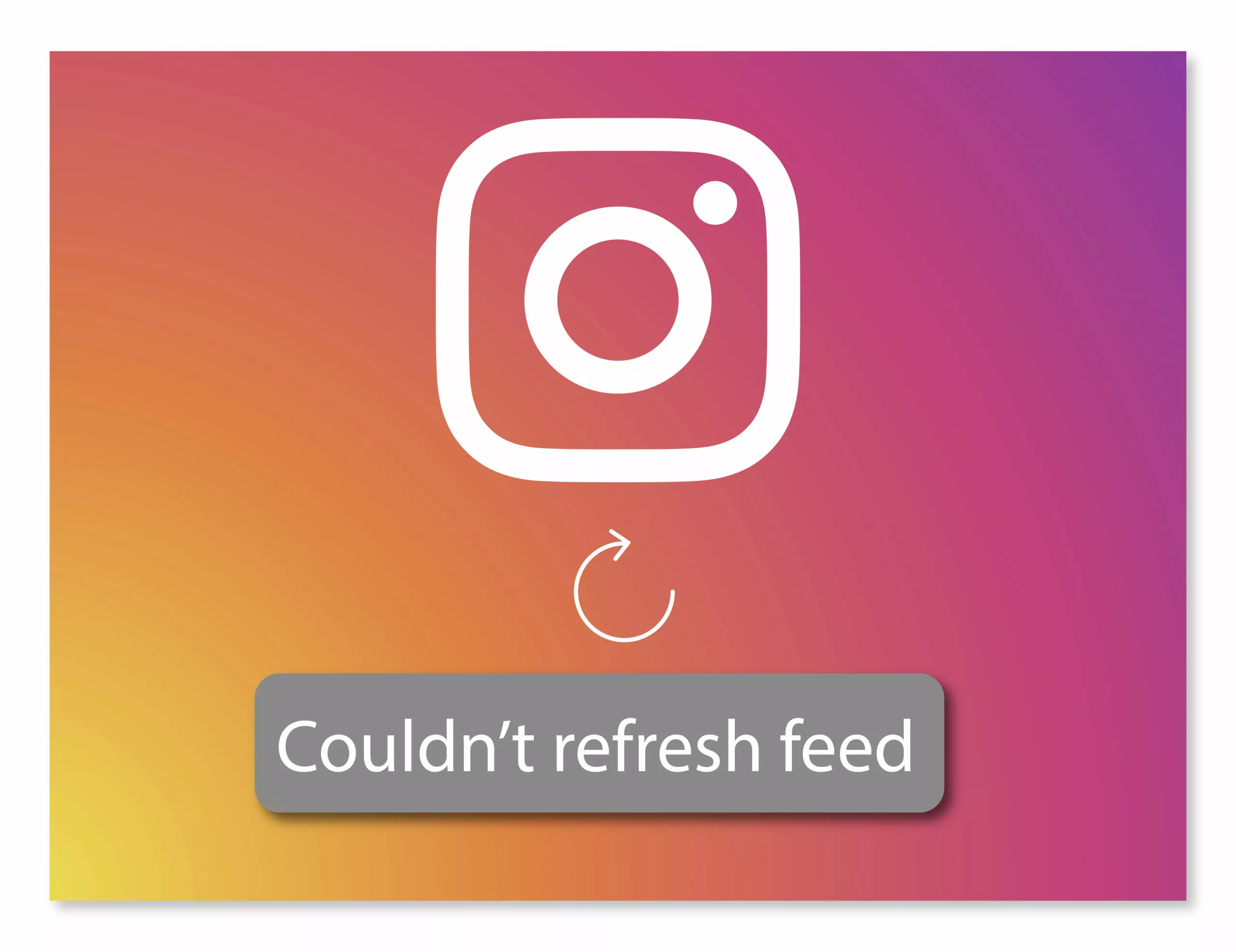 ig can't refresh feed